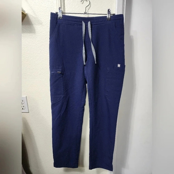 Figs Yola Skinny Scrub Navy Blue Pants Sz XS/ Petite Medical Uniform - Picture 1 of 6
